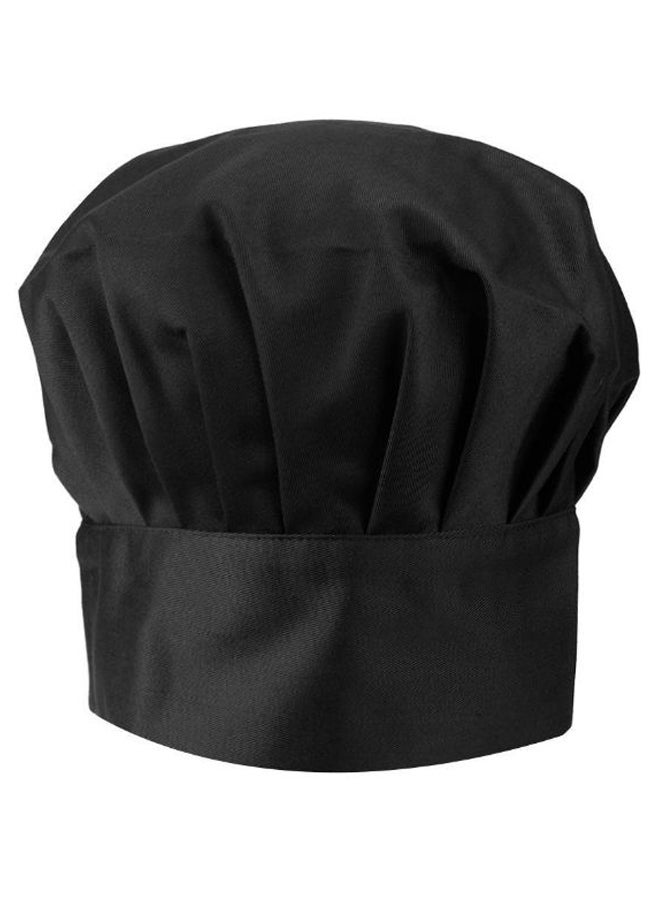 Adjustable Cooking Chef Cap Black 60 x 12cm